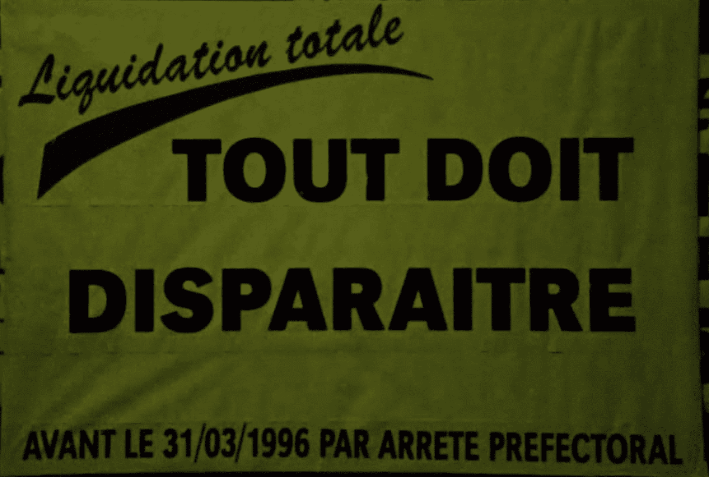 Tout doit disparaître